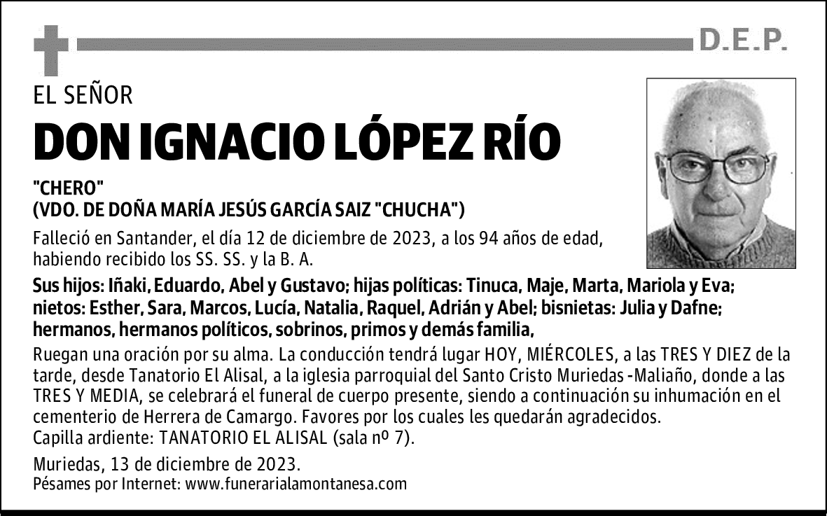 DON IGNACIO LÓPEZ RÍO
