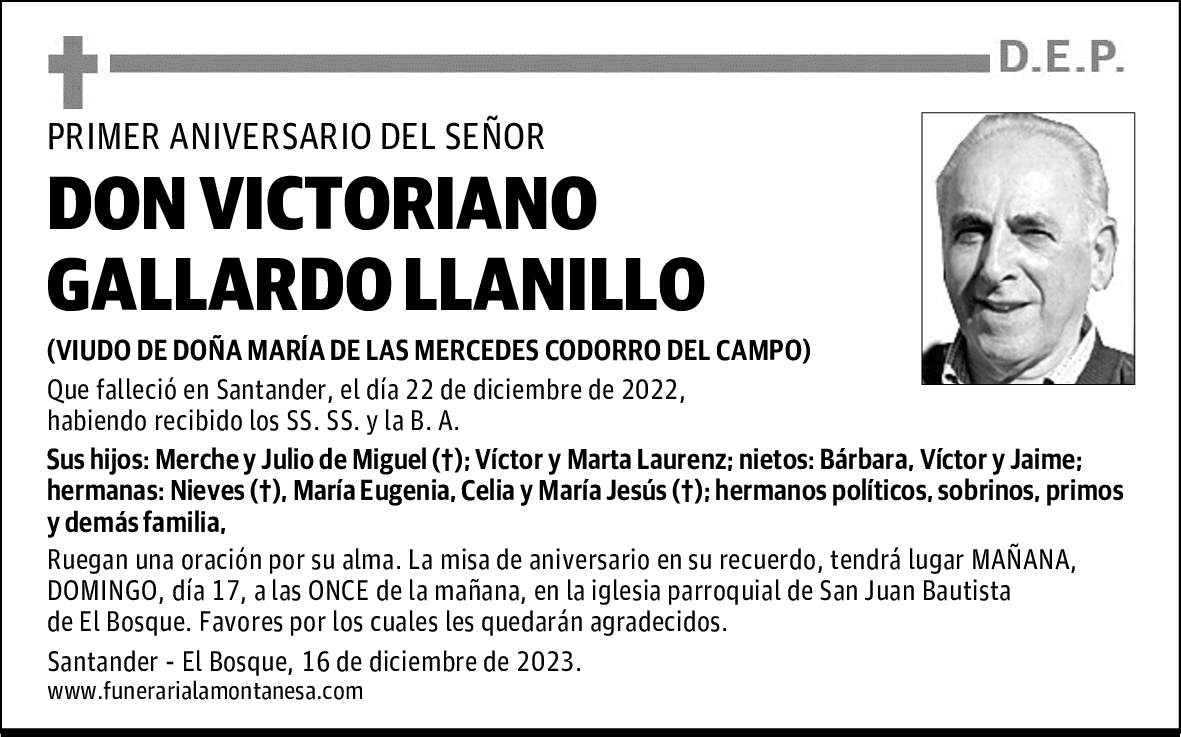 DON VICTORIANO GALLARDO LLANILLO