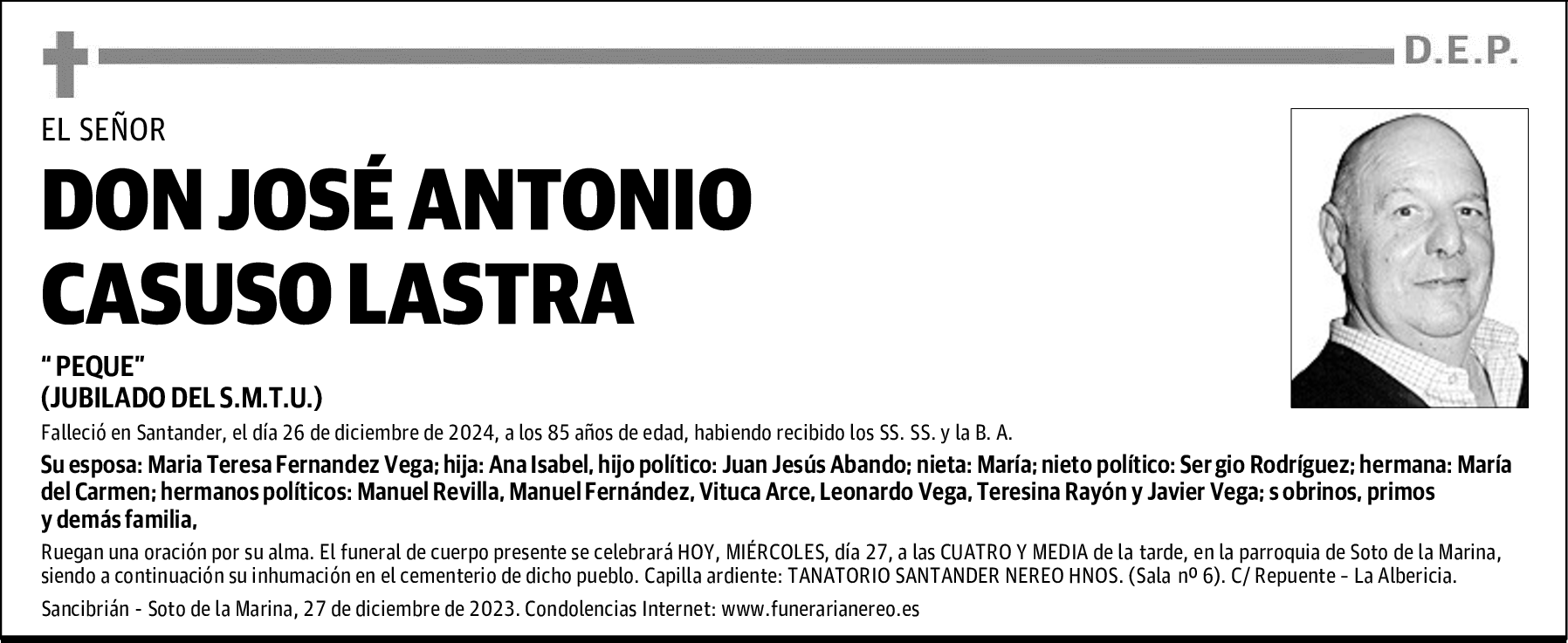 DON JOSÉ ANTONIO CASUSO LASTRA