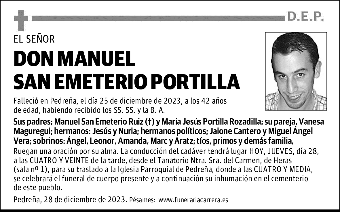 DON MANUEL SAN EMETERIO PORTILLA