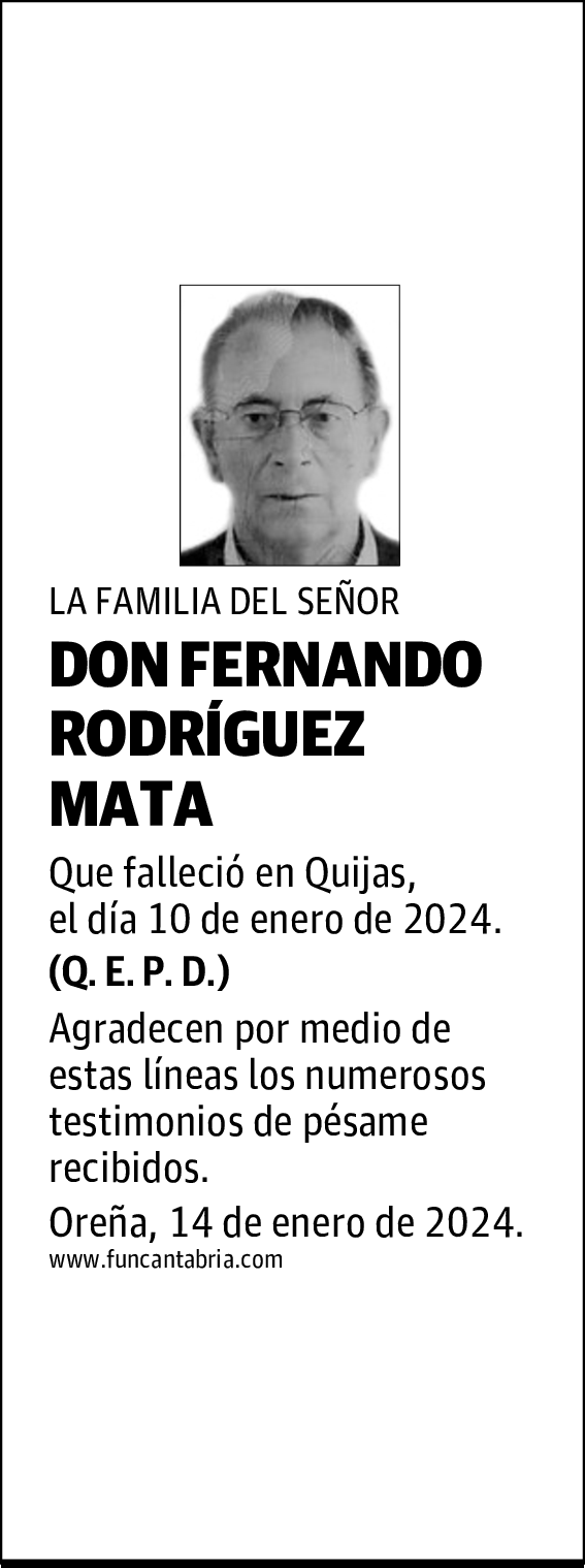 DON FERNANDO RODRÍGUEZ MATA