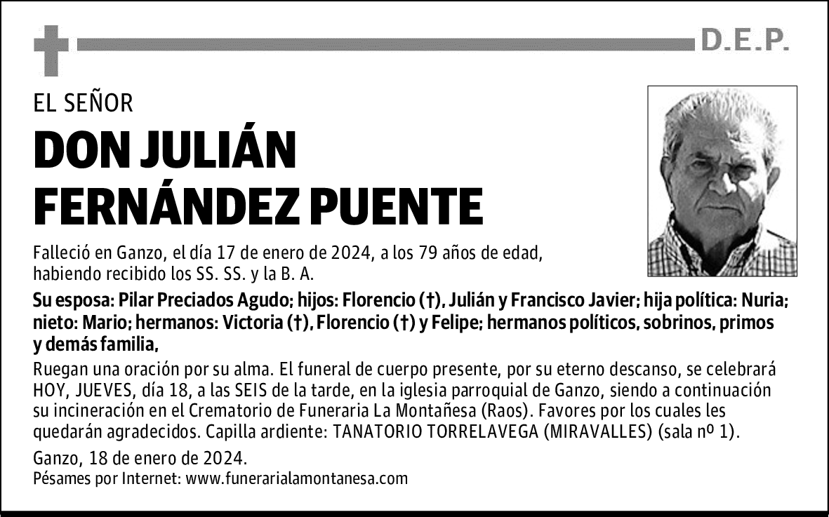 DON JULIÁN FERNÁNDEZ PUENTE