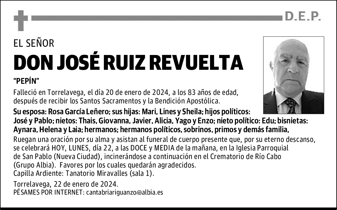 DON JOSÉ RUÍZ REVUELTA