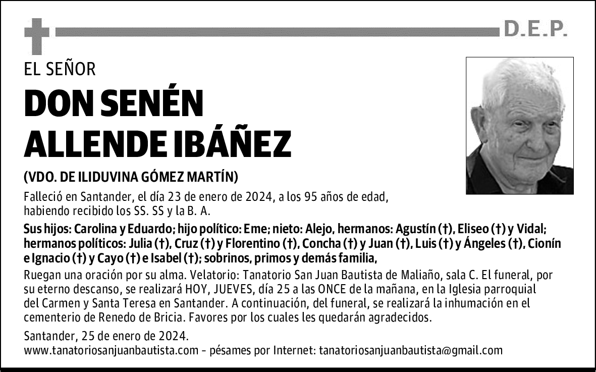 DON SENÉN ALLENDE IBÁÑEZ