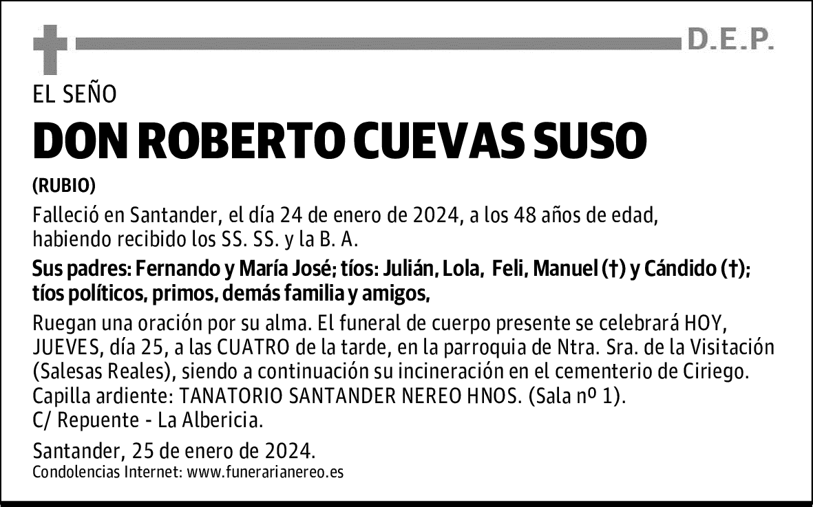 DON ROBERTO CUEVAS SUSO