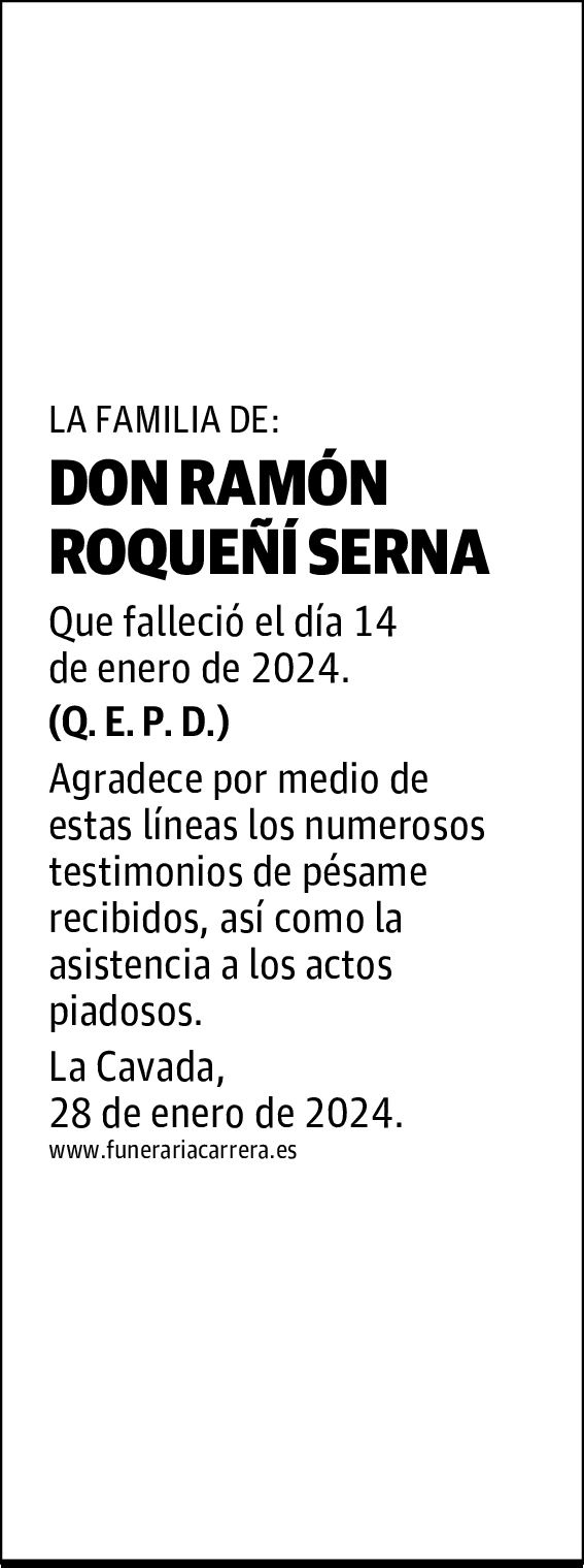 DON RAMÓN ROQUEÑÍ SERNA