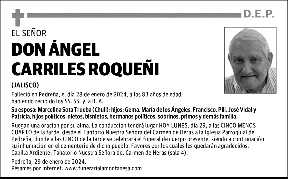 DON ÁNGEL CARRILES ROQUEÑI