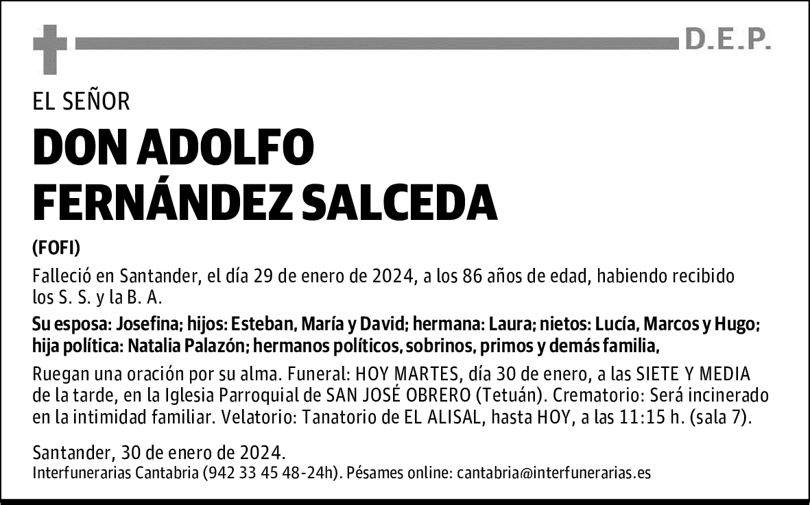 DON ADOLFO FERNÁNDEZ SALCEDA