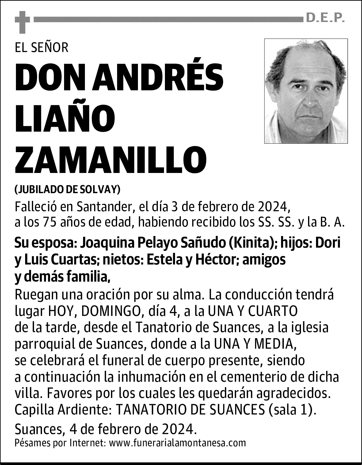 DON ANDRÉS LIAÑO ZAMANILLO