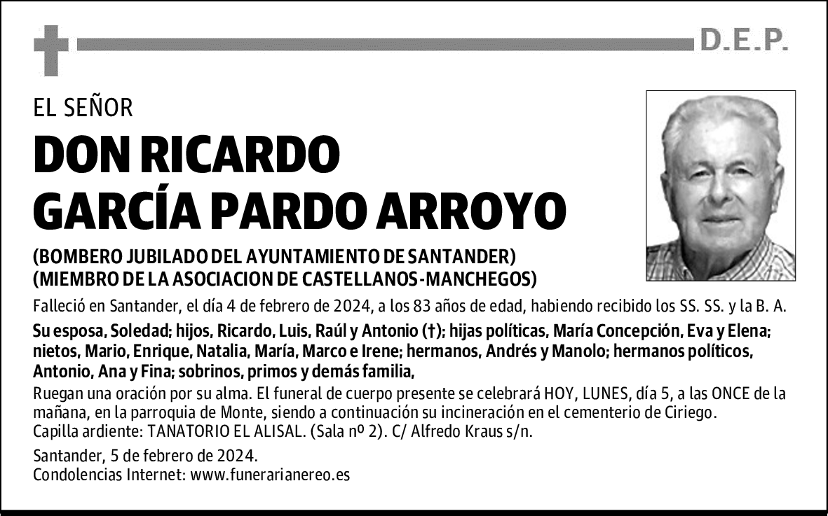 DON RICARDO GARCÍA PARDO ARROYO