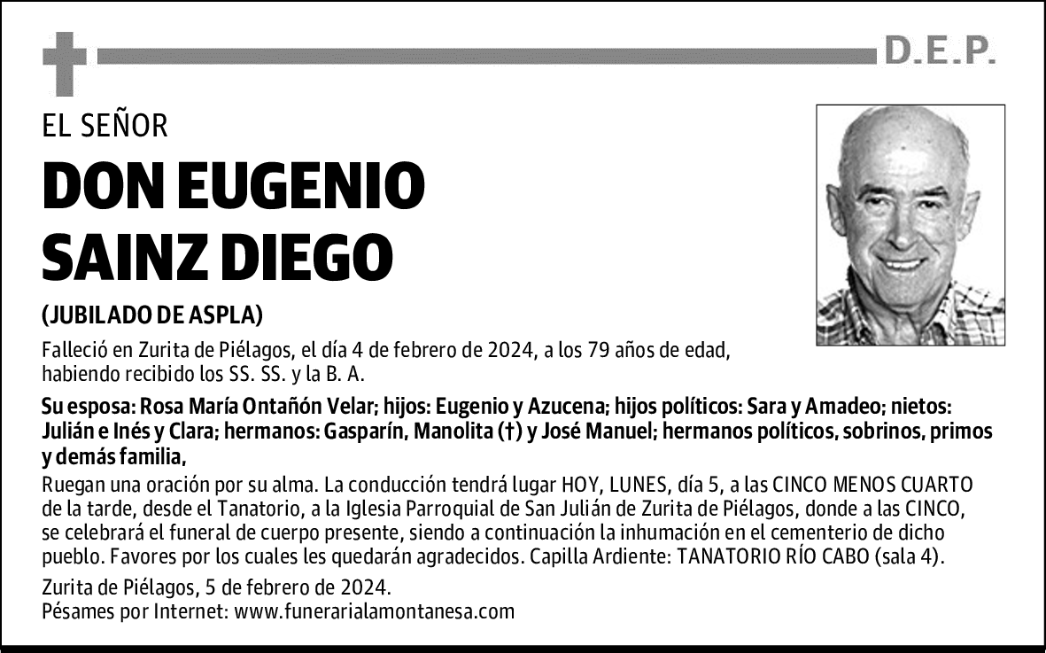 DON EUGENIO SAINZ DIEGO