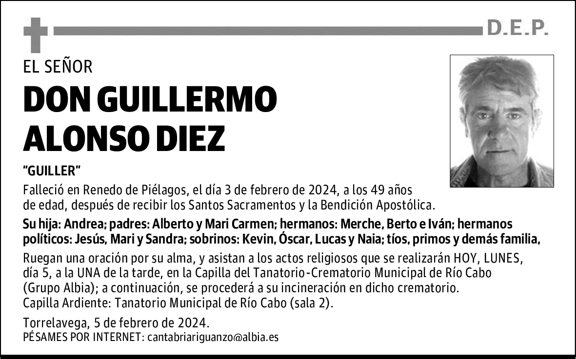 DON GUILLERMO ALONSO DIEZ