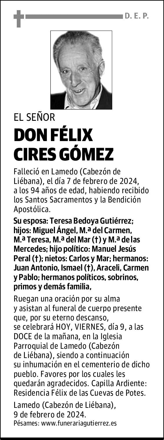 DON FÉLIX CIRES GÓMEZ
