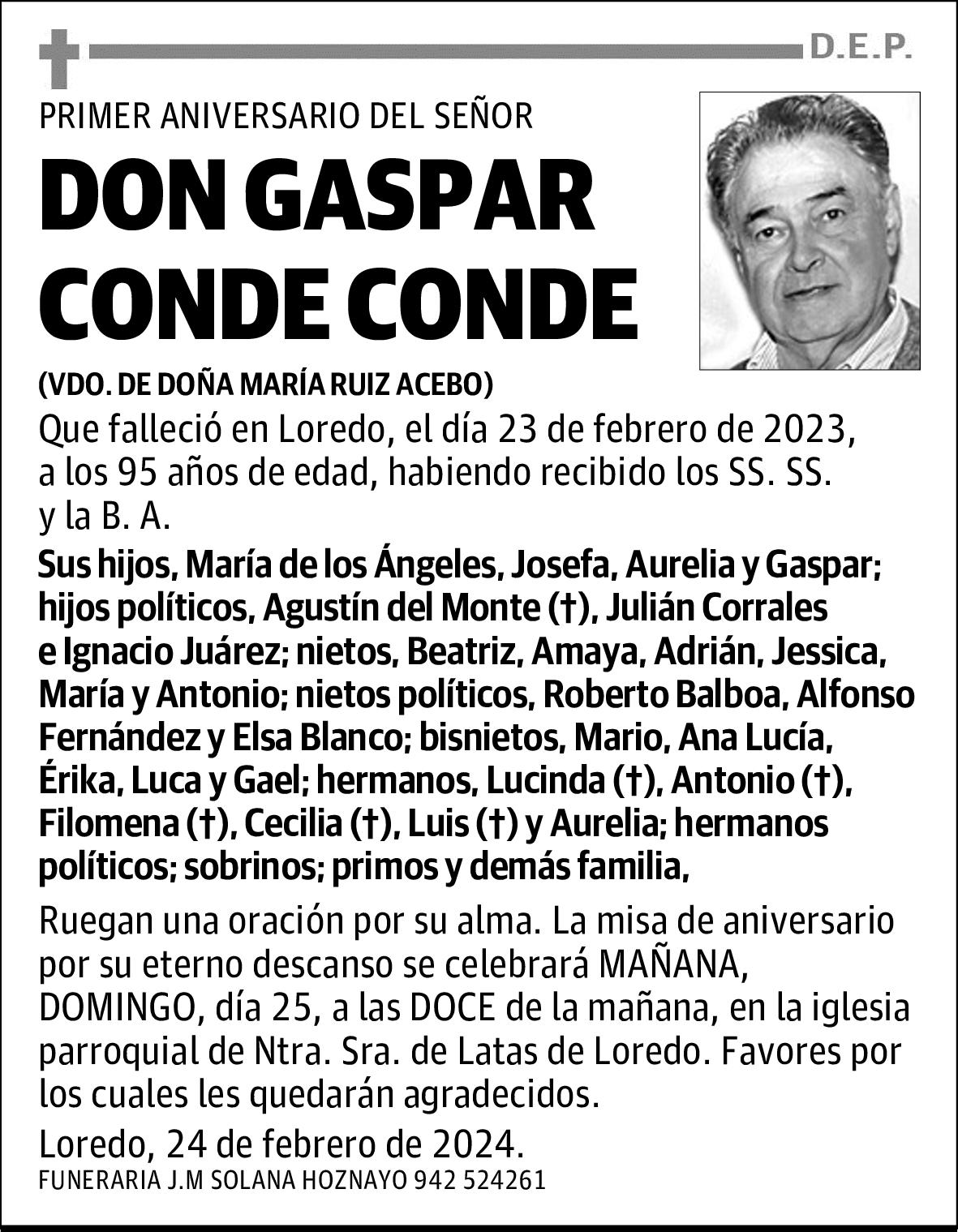 DON GASPAR CONDE CONDE