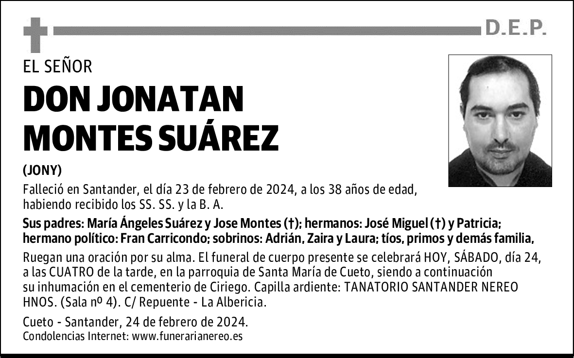 DON JONATAN MONTES SUÁREZ
