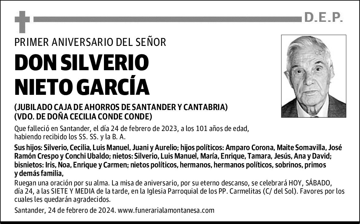 DON SILVERIO NIETO GARCÍA
