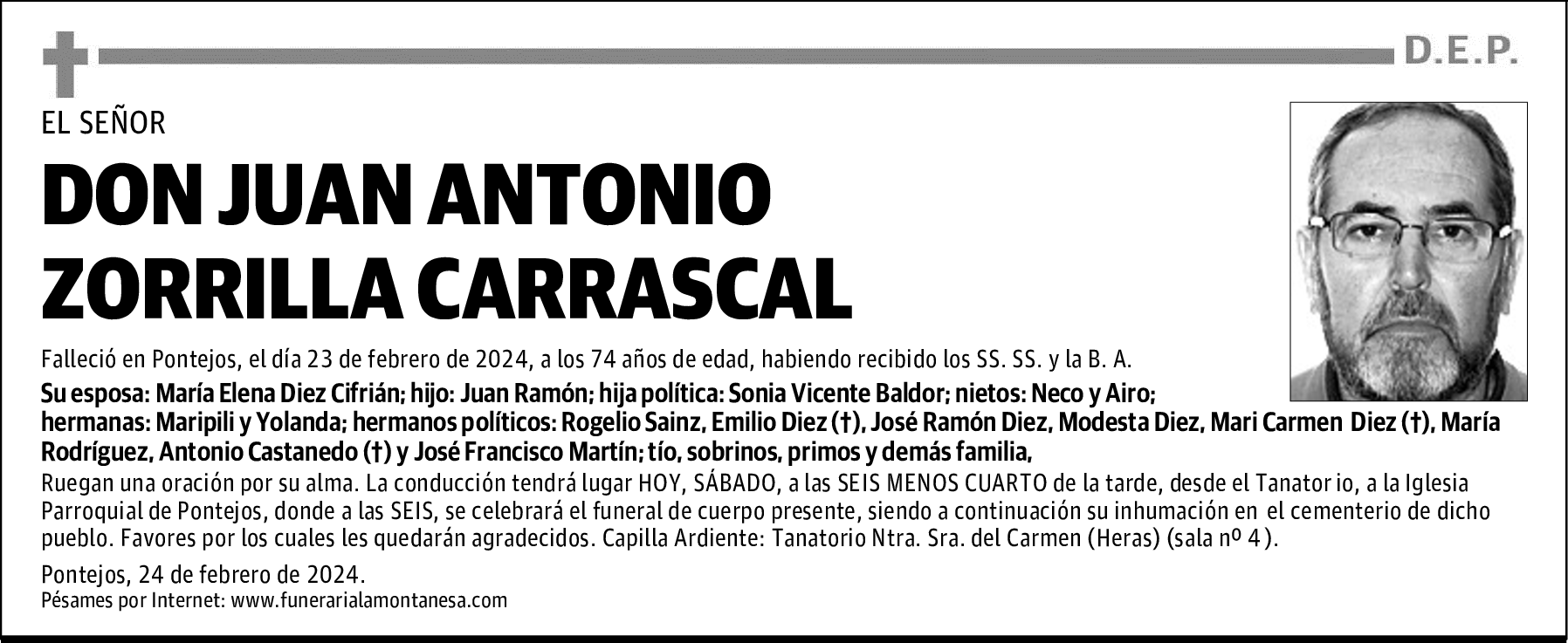 DON JUAN ANTONIO ZORRILLA CARRASCAL