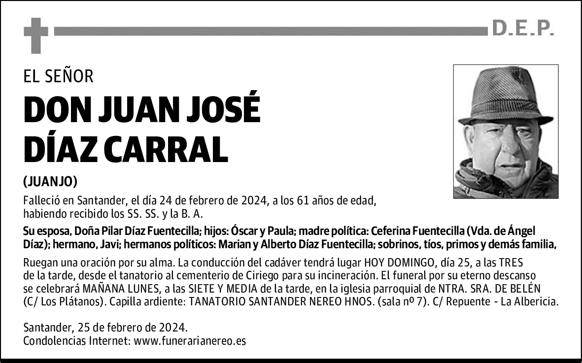 DON JUAN JOSÉ DÍAZ CARRAL