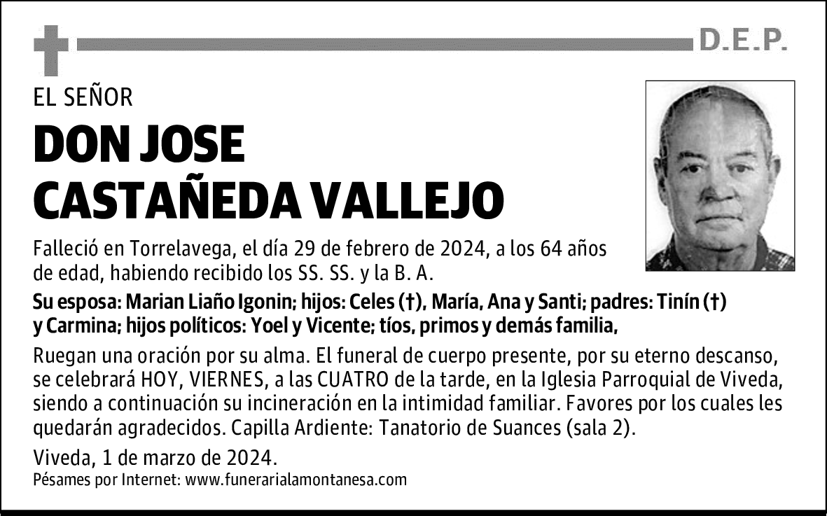 DON JOSE CASTAÑEDA VALLEJO