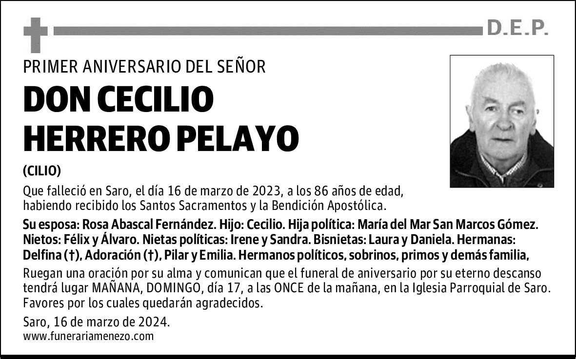 DON CECILIO HERRERO PELAYO