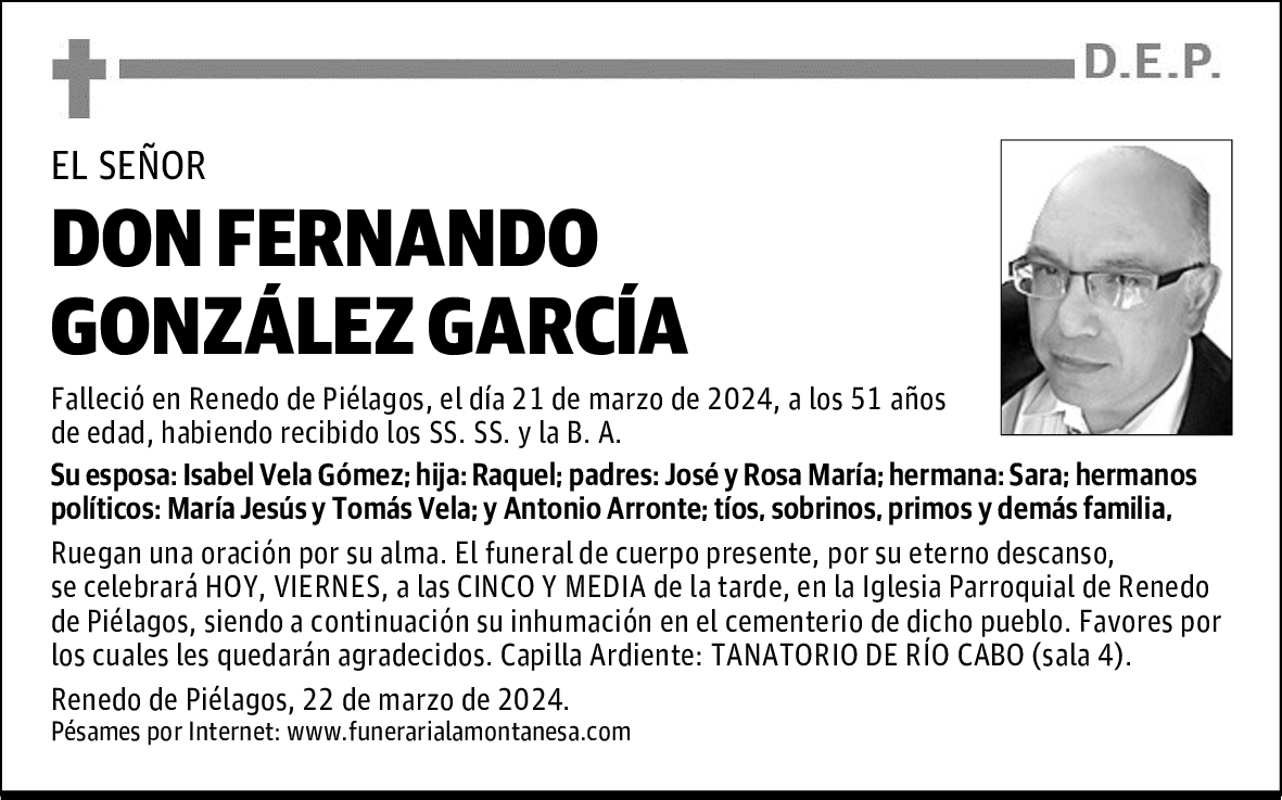 DON FERNANDO GONZÁLEZ GARCÍA