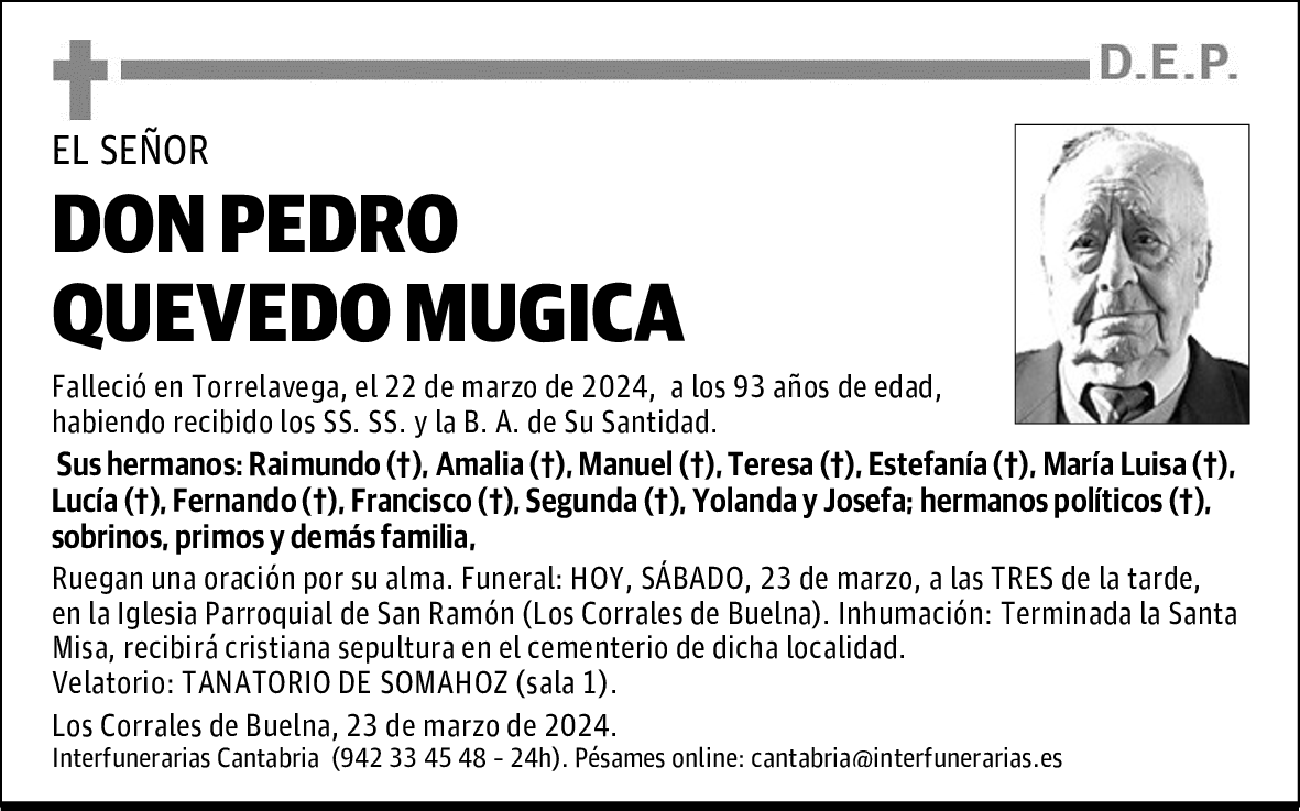 DON PEDRO QUEVEDO MUGICA