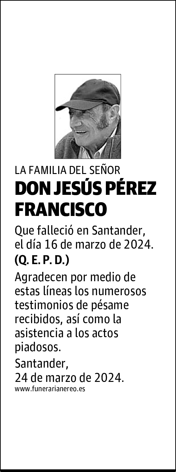 DON JESÚS PÉREZ FRANCISCO