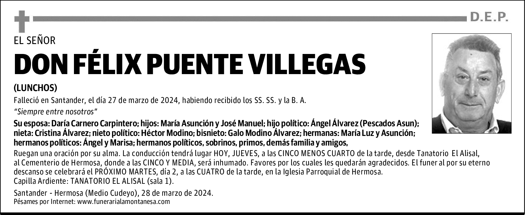 DON FÉLIX PUENTE VILLEGAS