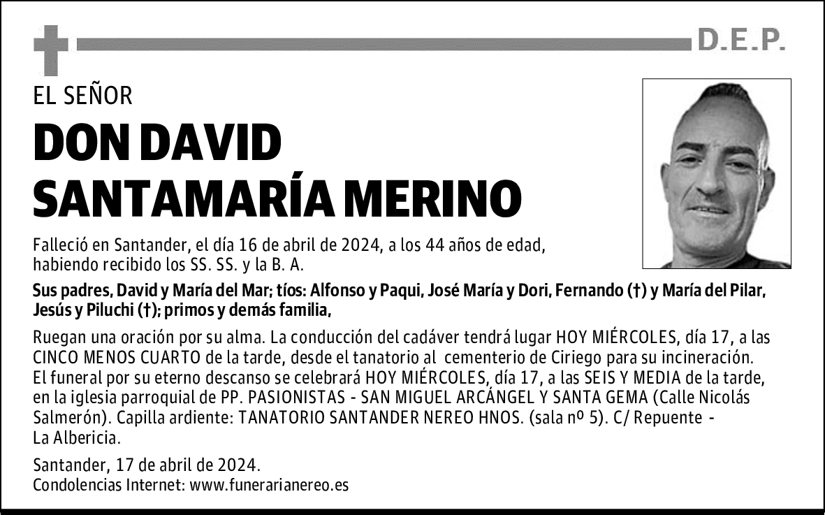 DON DAVID SANTAMARÍA MERINO