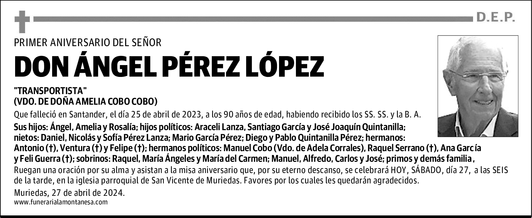 DON ÁNGEL PÉREZ LÓPEZ