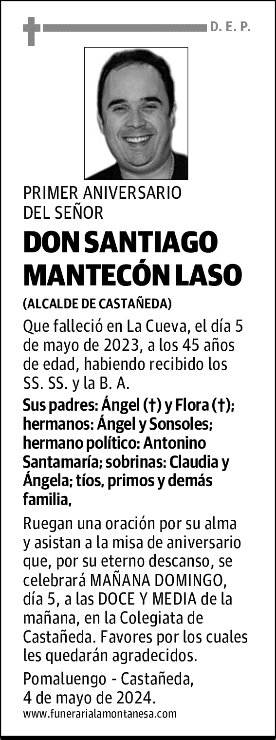 DON SANTIAGO MANTECÓN LASO