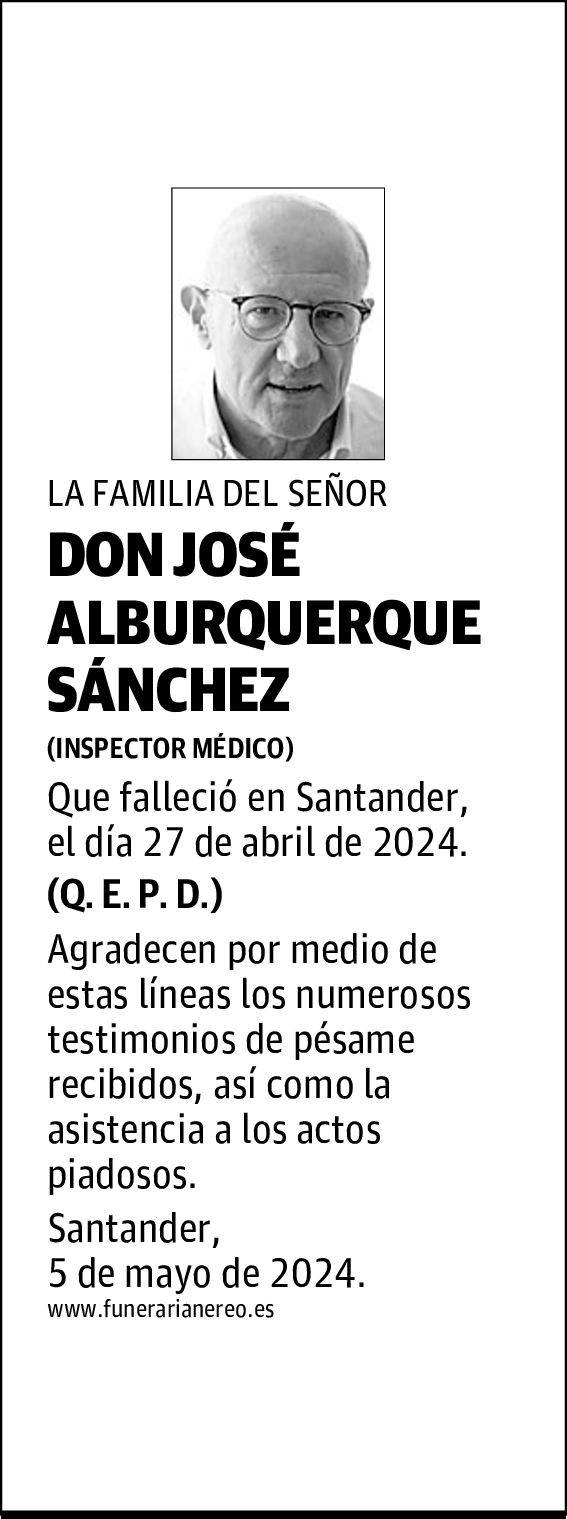 DON JOSÉ ALBURQUERQUE SÁNCHEZ