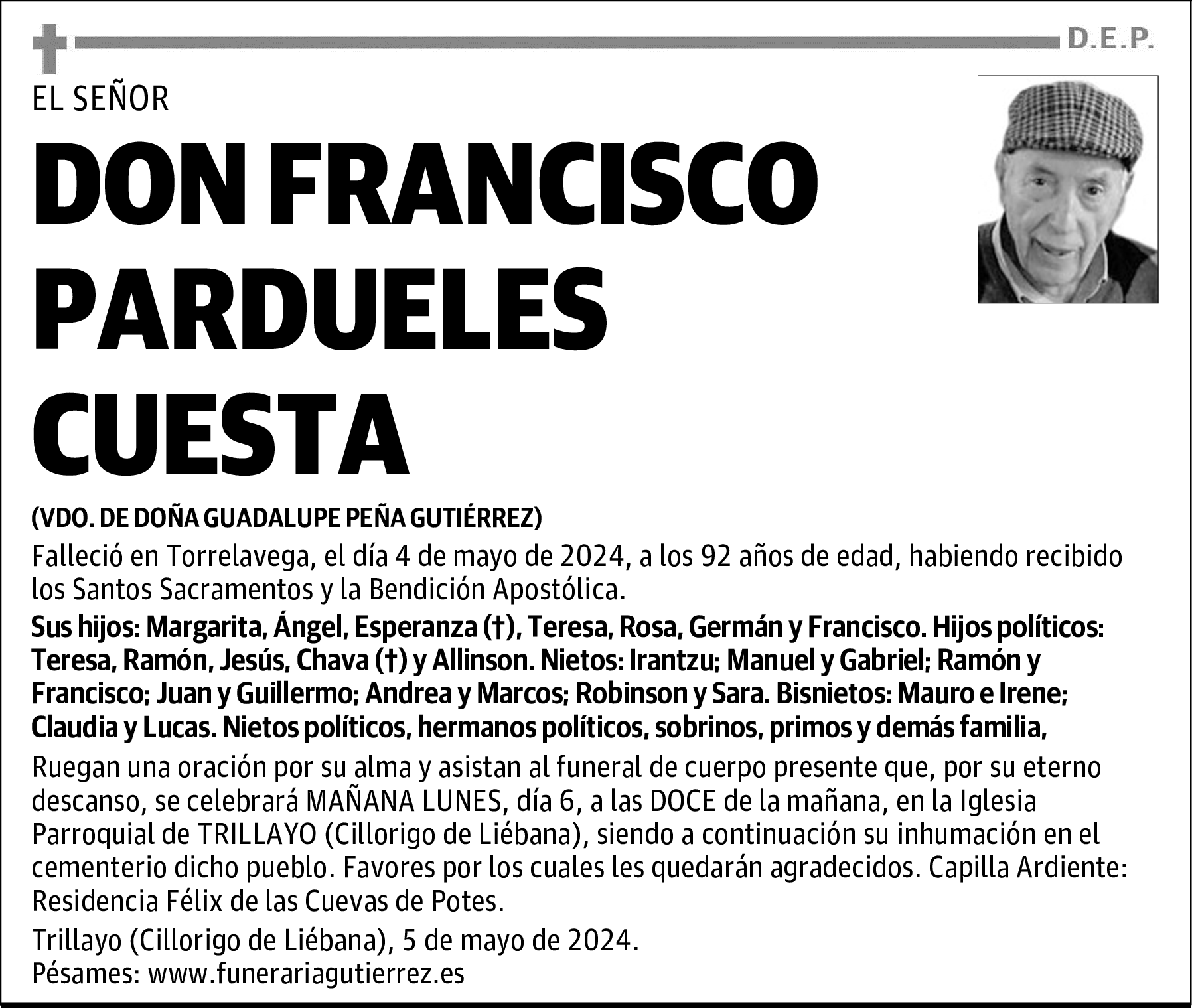 DON FRANCISCO PARDUELES CUESTA