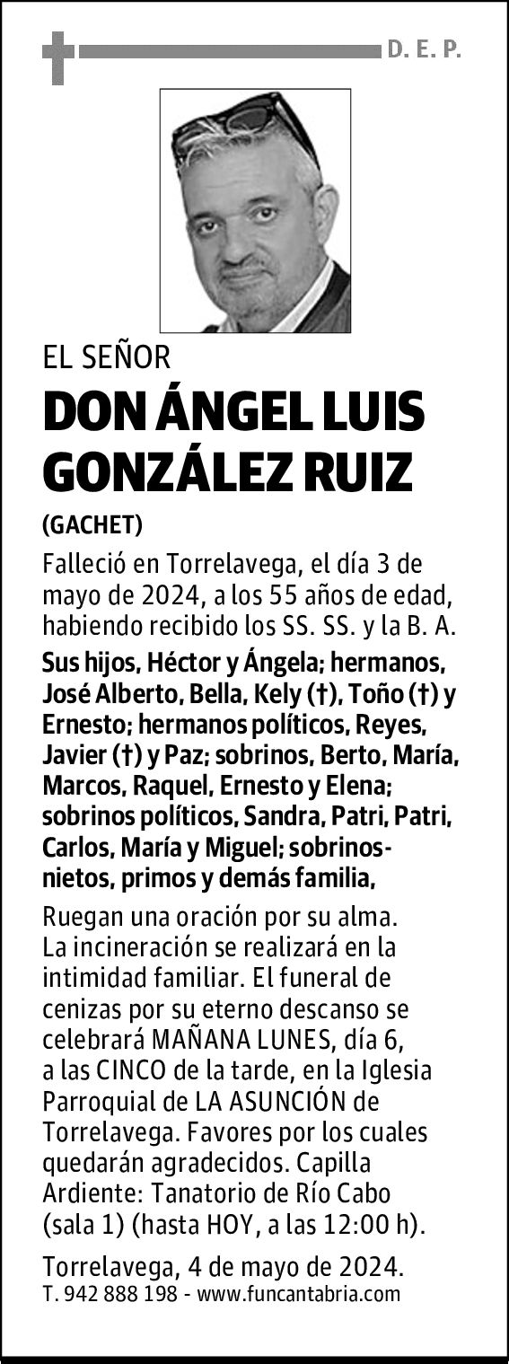 DON ÁNGEL LUIS GONZÁLEZ RUIZ