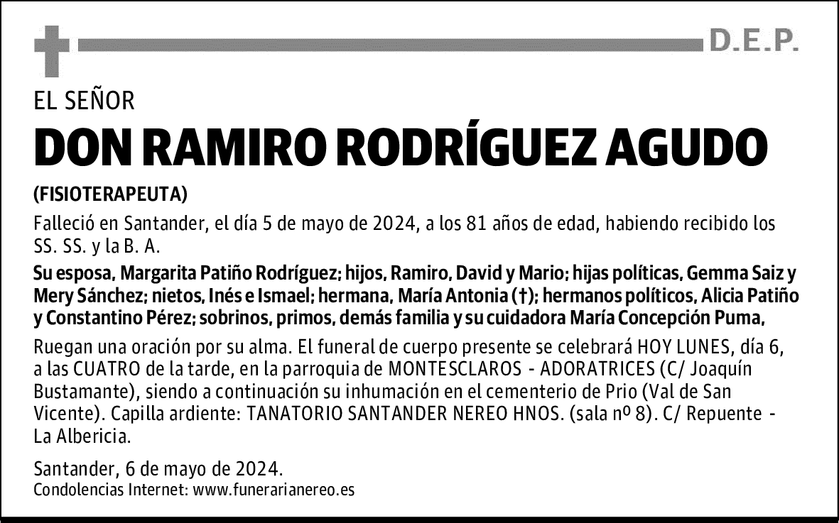 DON RAMIRO RODRÍGUEZ AGUDO
