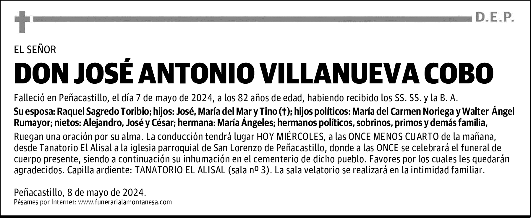 DON JOSÉ ANTONIO VILLANUEVA COBO