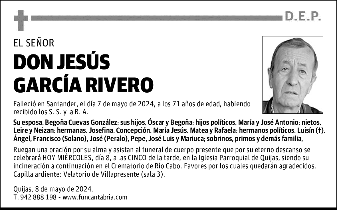 DON JESÚS GARCÍA RIVERO