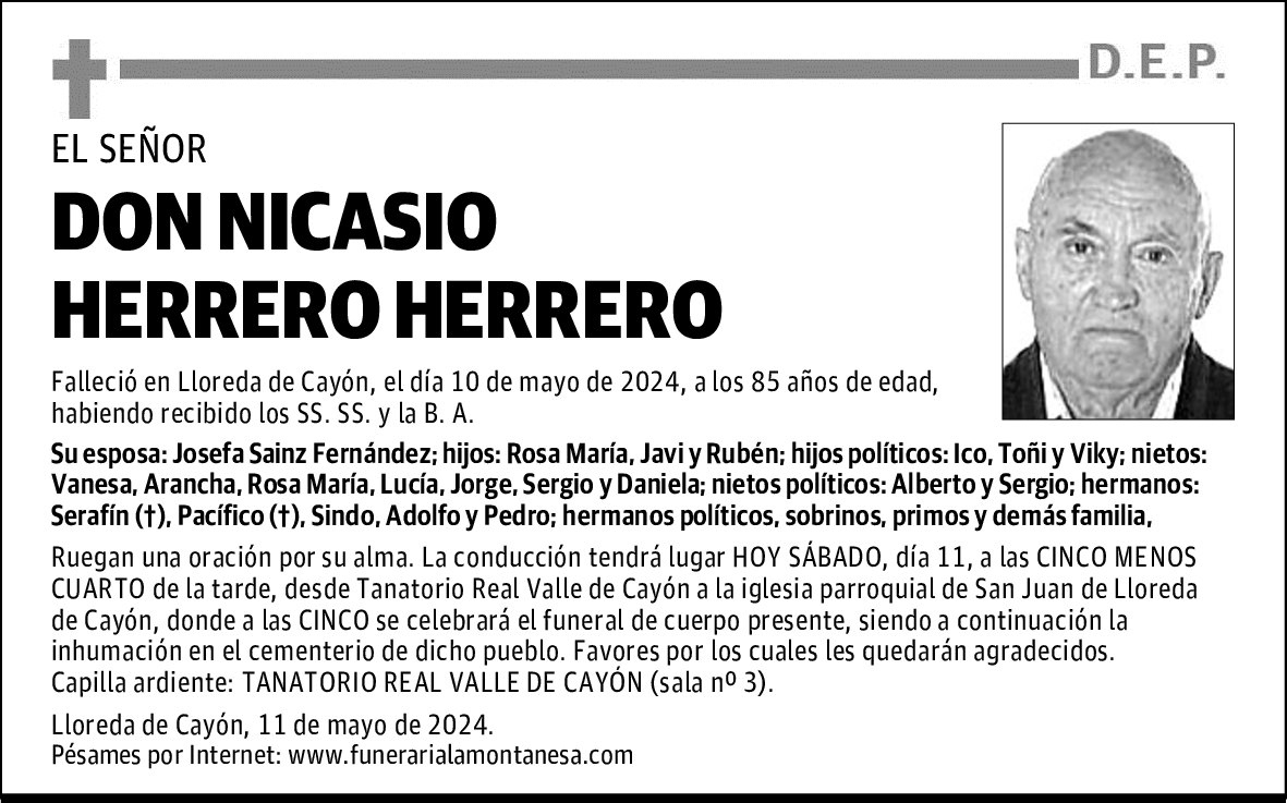 DON NICASIO HERRERO HERRERO