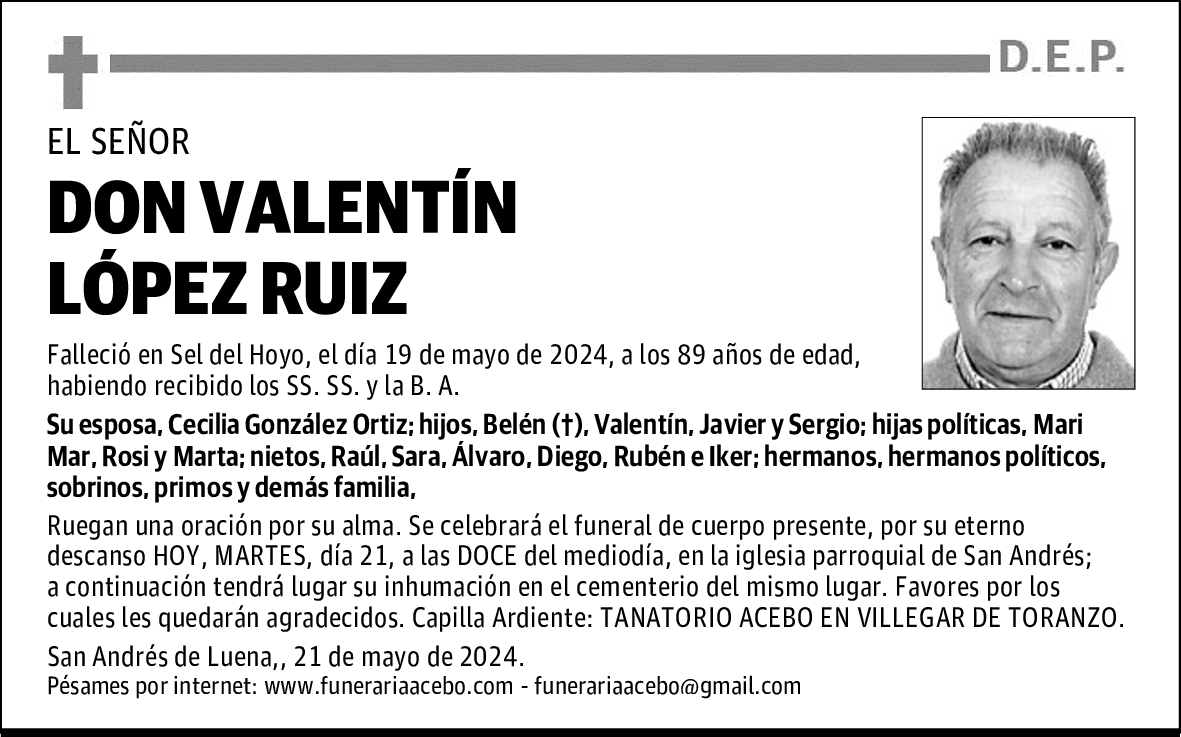 DON VALENTÍN LÓPEZ RUIZ