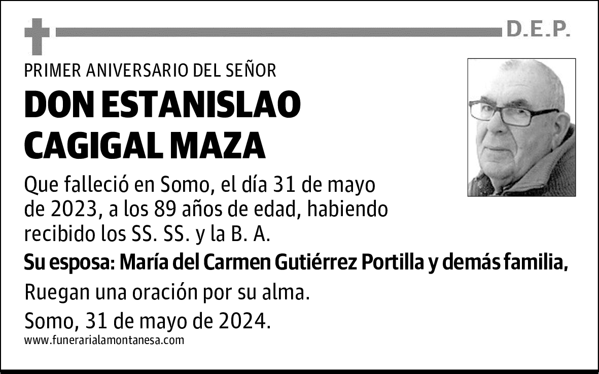 DON ESTANISLAO CAGIGAL MAZA