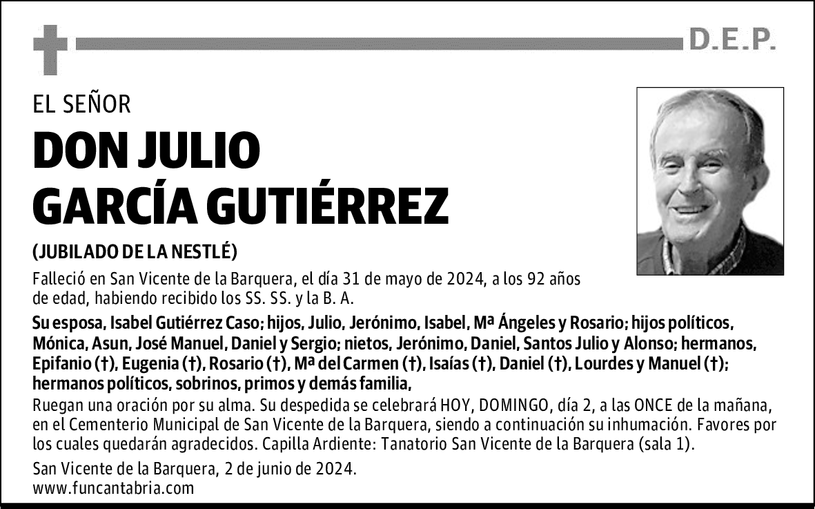 DON JULIO GARCÍA GUTIÉRREZ