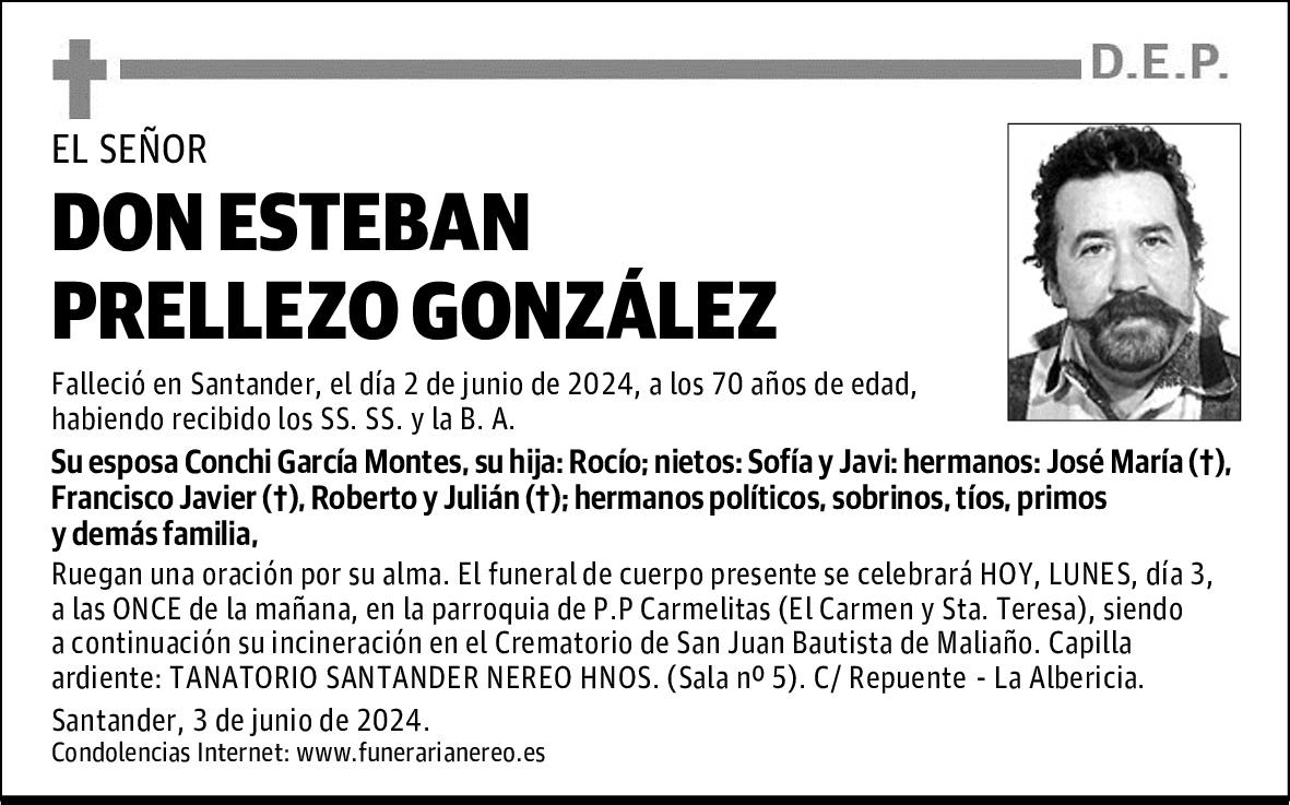 DON ESTEBAN PRELLEZO GONZÁLEZ