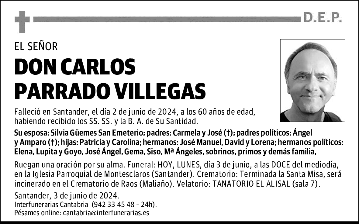 DON CARLOS PARRADO VILLEGAS