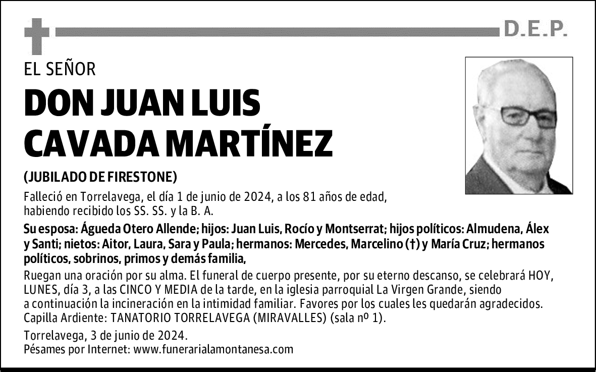 DON JUAN LUIS CAVADA MARTÍNEZ