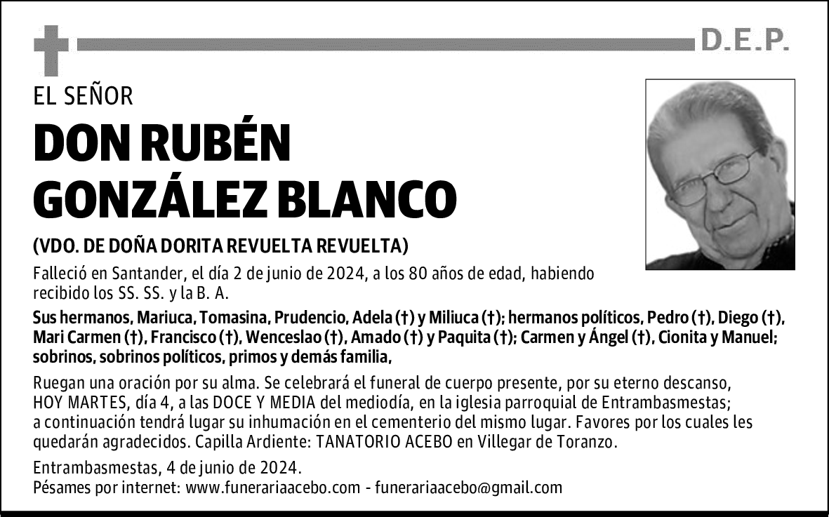 DON RUBÉN GONZÁLEZ BLANCO
