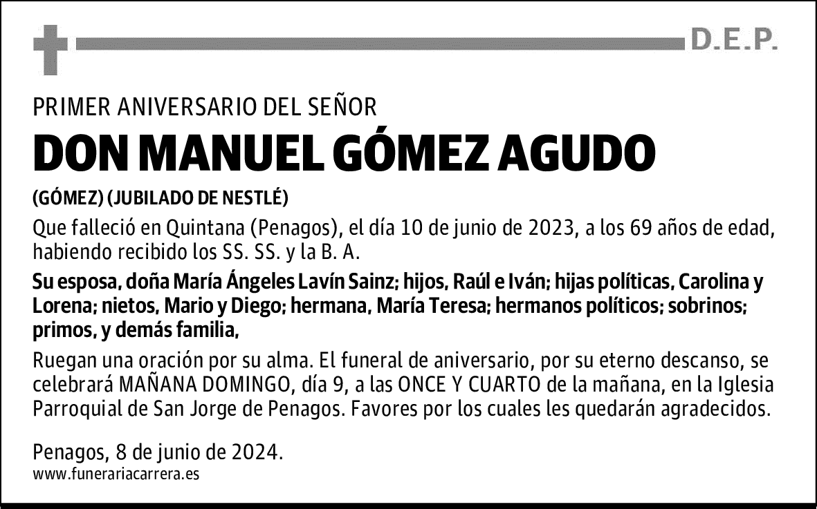 DON MANUEL GÓMEZ AGUDO