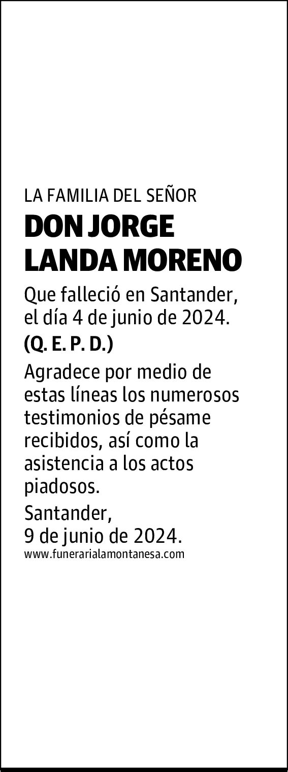 DON JORGE LANDA MORENO
