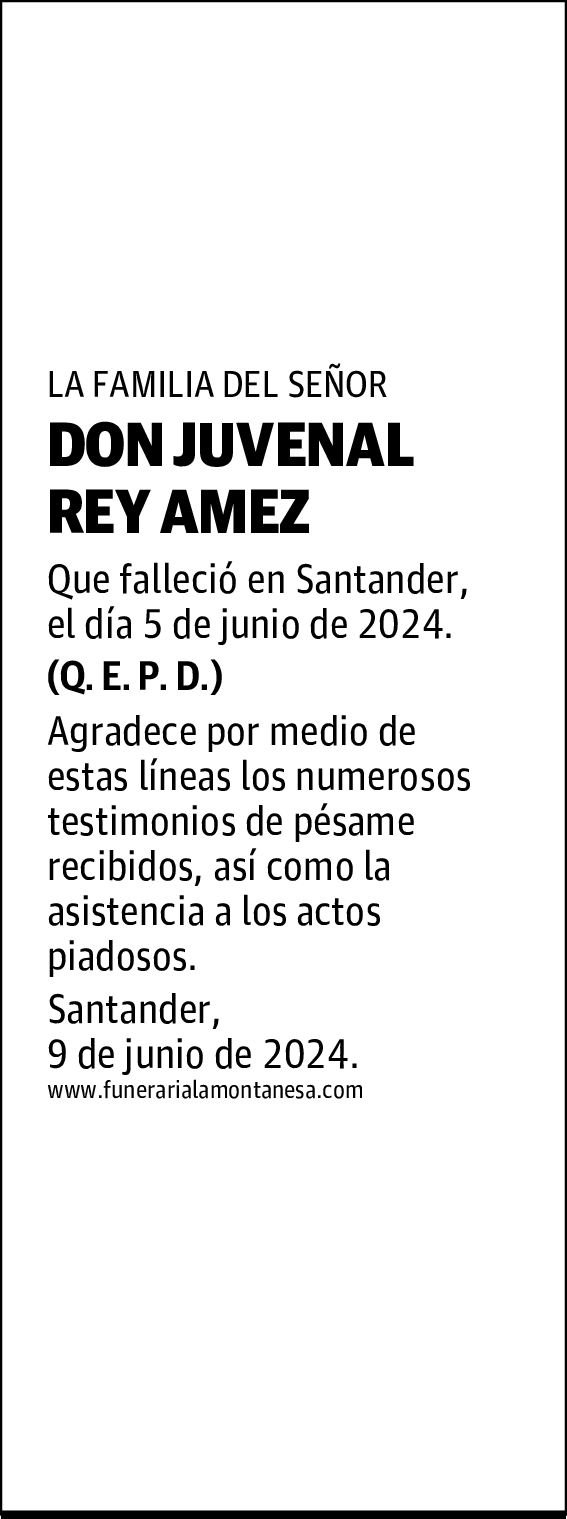 DON JUVENAL REY AMEZ