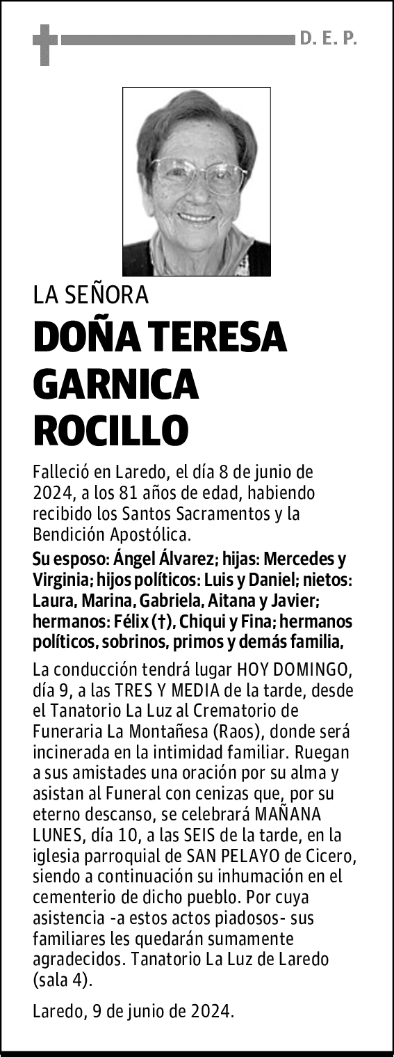 DOÑA TERESA GARNICA ROCILLO