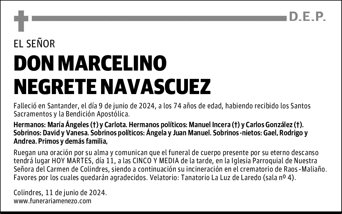 DON MARCELINO NEGRETE NAVASCUEZ